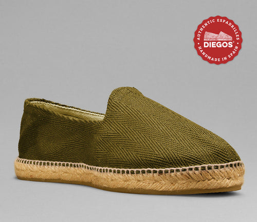 Green herringbone