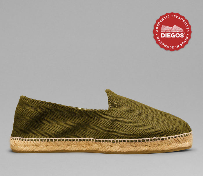 Green herringbone