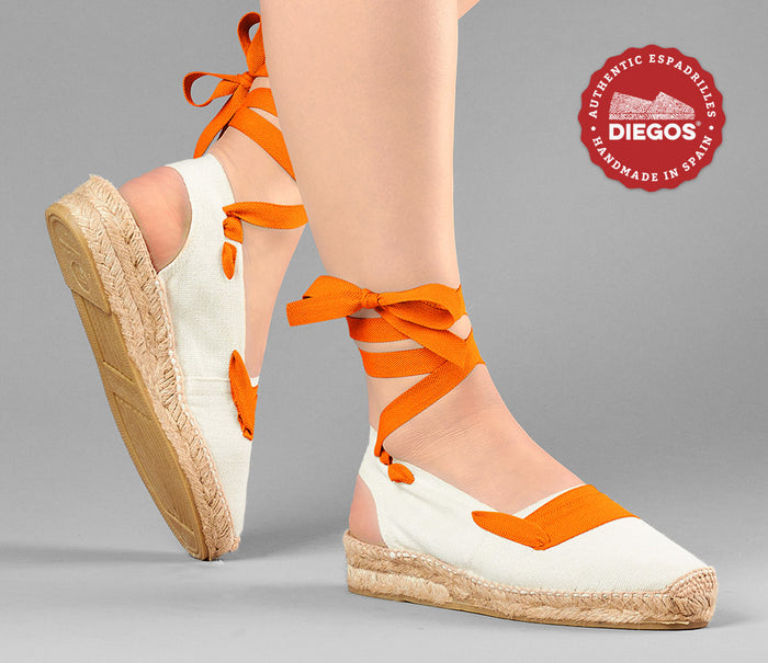 Ivory basque Catalina espadrille