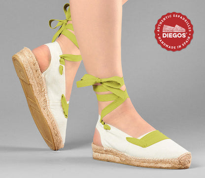 Ivory basque Catalina espadrille