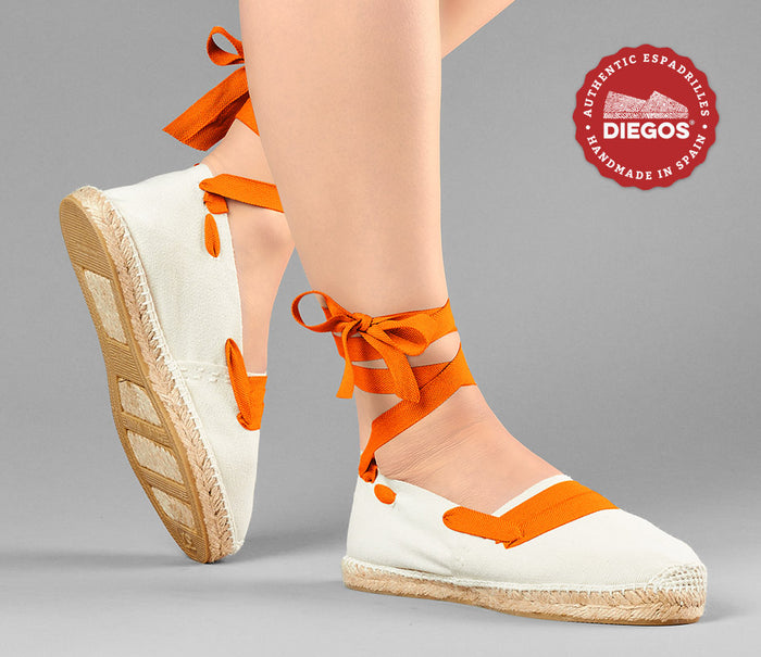 Ivory basque espadrilles