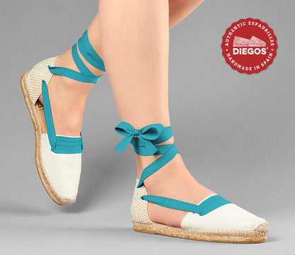 Ivory flat Lola Basque espadrilles