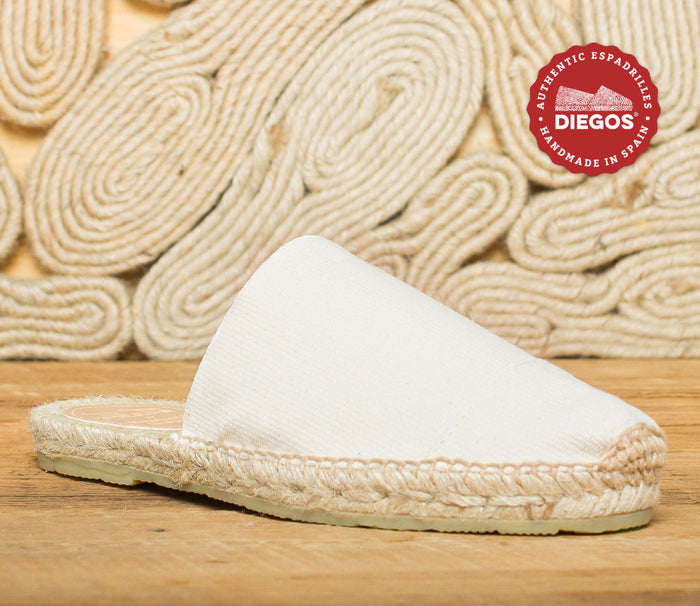 Ivory mule espadrilles