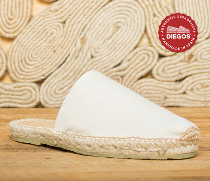 Ivory mule espadrilles