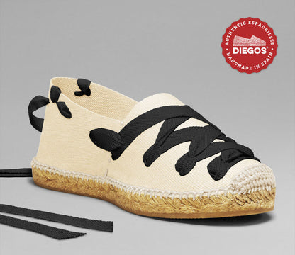 Ivory white pamplona espadrilles