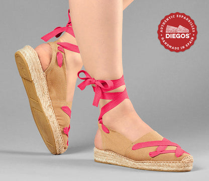 Jute classic laces Catalina espadrille