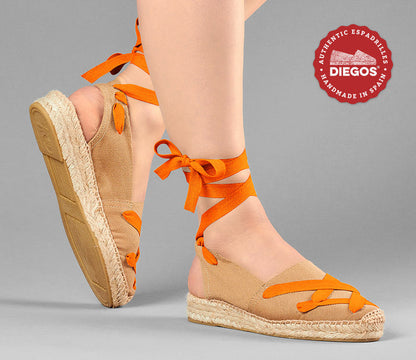 Jute classic laces Catalina espadrille