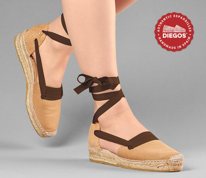Jute Lola low wedge Basque espadrilles