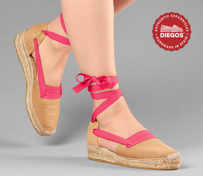 Jute Lola low wedge Basque espadrilles