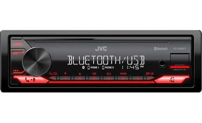 JVC KD-X280BT Bluetooth Car Stereo w/USB Port â€“ AM/FM Radio
