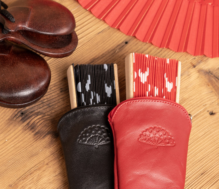 Leather fan case