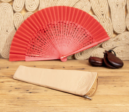 Leather fan case