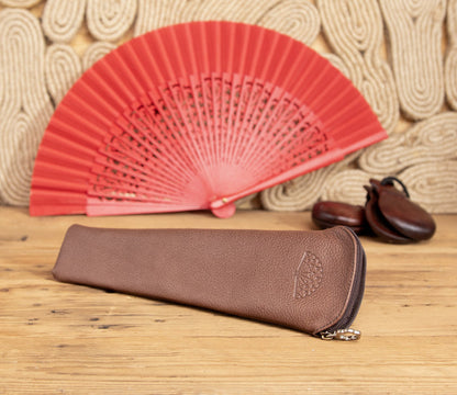 Leather fan case