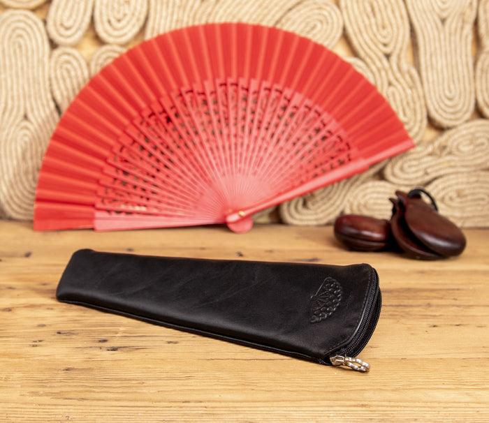 Leather fan case