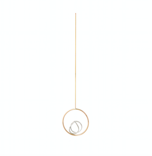 Lona Drop Earring, 9k Rose Gold (single)