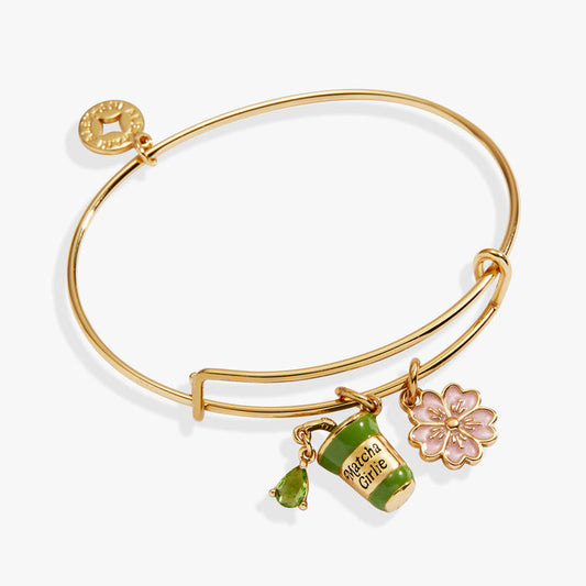 'Matcha Girlie' Charm Bangle