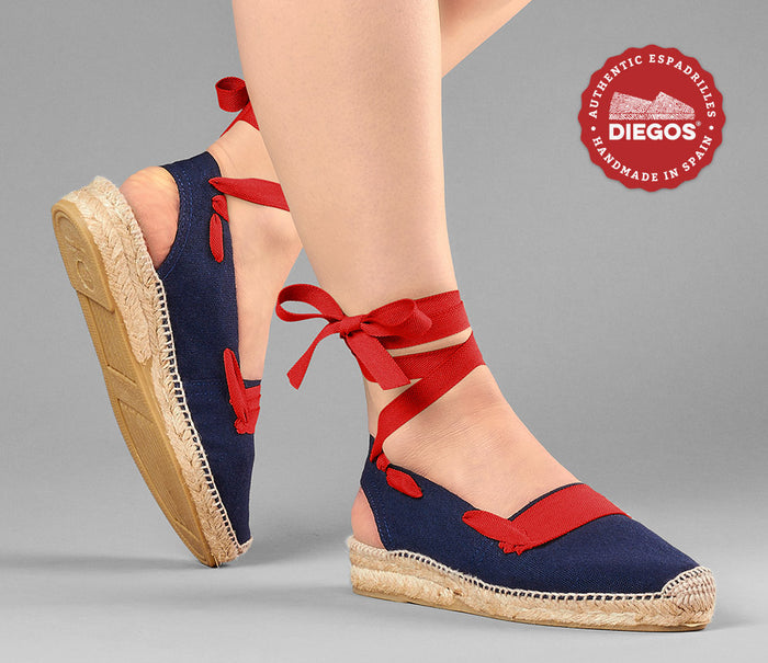 Navy basque Catalina espadrille