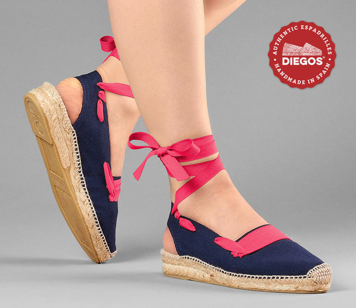 Navy basque Catalina espadrille
