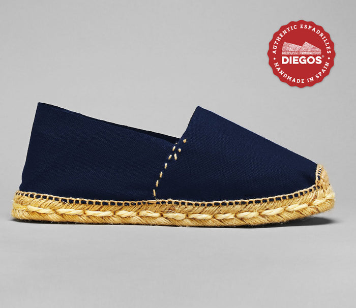 Navy blue espardenya