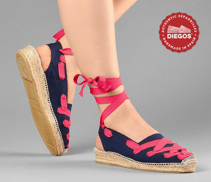 Navy Pamplona Catalina espadrille