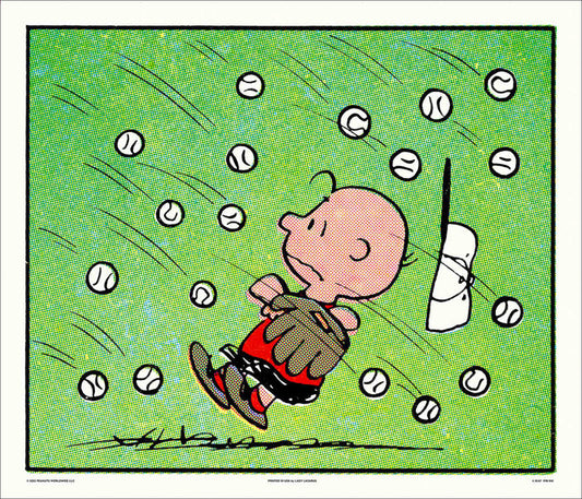 Peanuts Fly Balls Poster