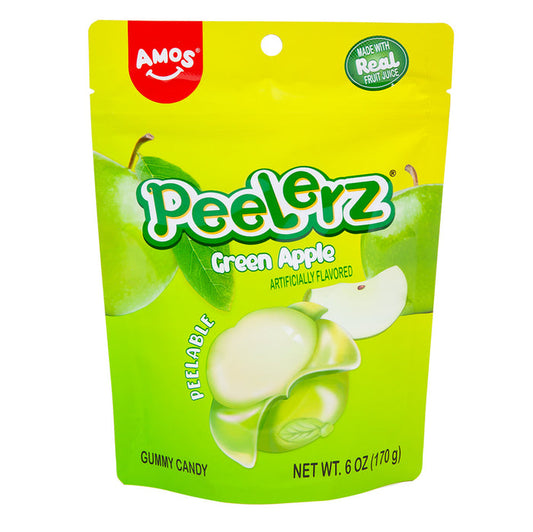 Peelerz Gummy Apple Candy Bags - 12 Count