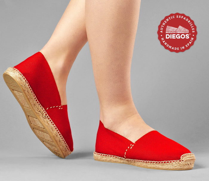 Red espadrilles