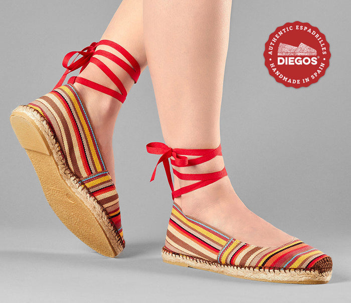 Red stripes Ballerina