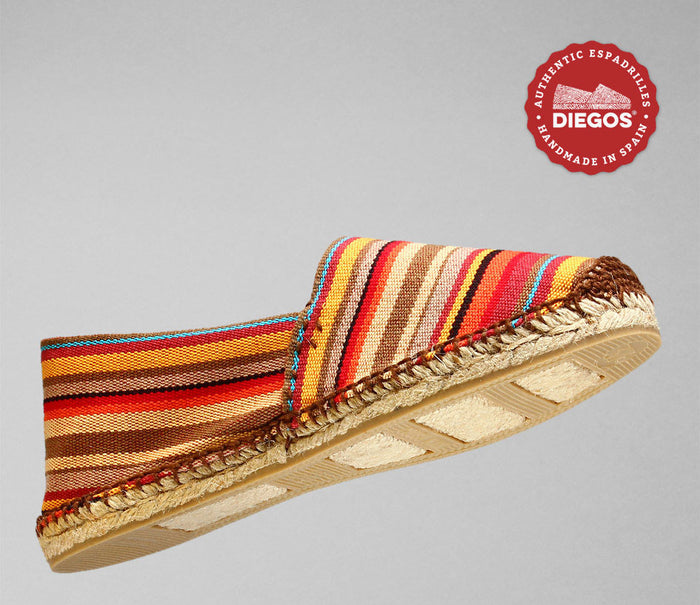 Red stripes espadrilles