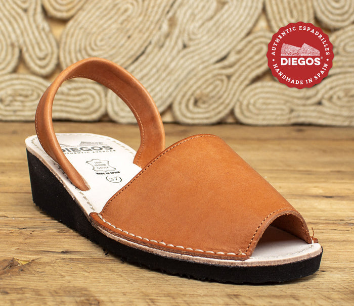 Saddle tan brown Avarcas