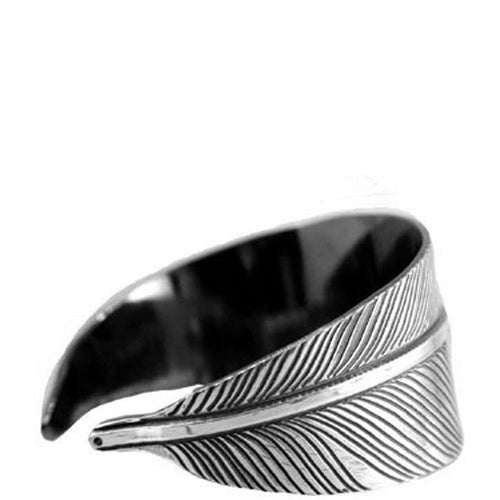 Shaded Feather Cuff, Silver