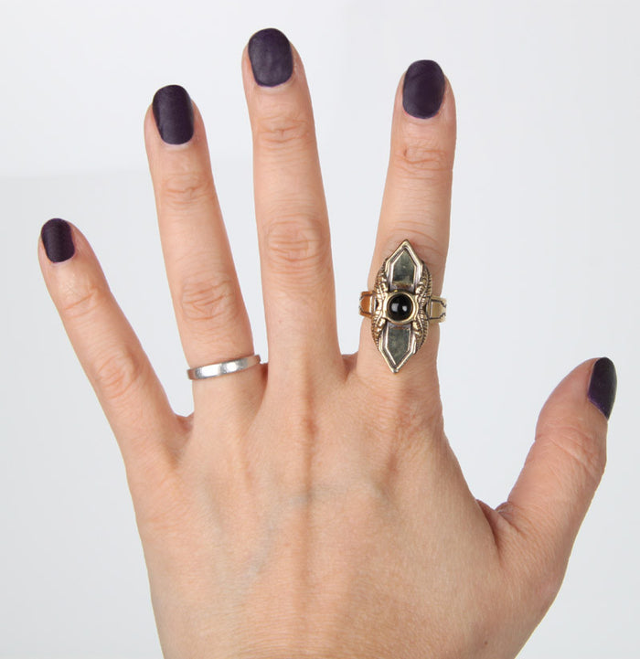 Shield Ring, Brass
