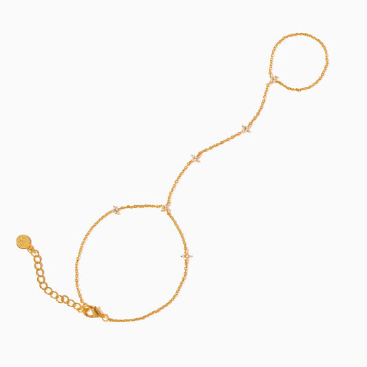 Shimmer Blossom Hand Chain