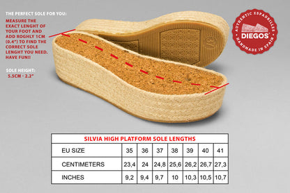 Silvia high platform sole