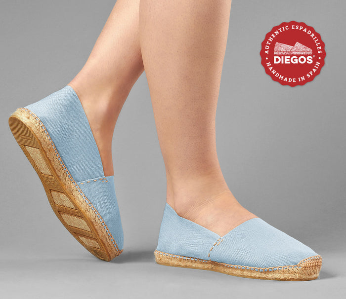Sky blue espadrilles
