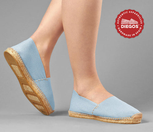 Sky blue espadrilles