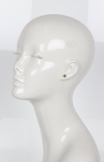 Small Sphere Studs, Gold
