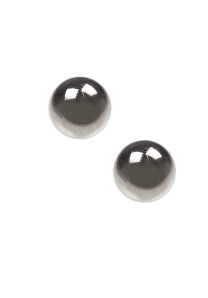 Small Sphere Studs, Ruthenium