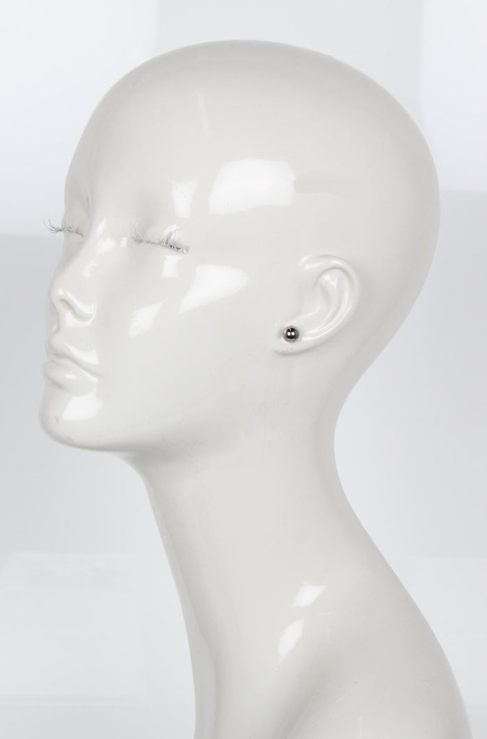 Small Sphere Studs, Ruthenium
