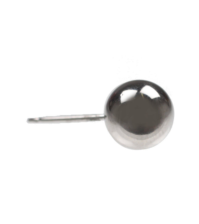 Small Sphere Studs, Ruthenium