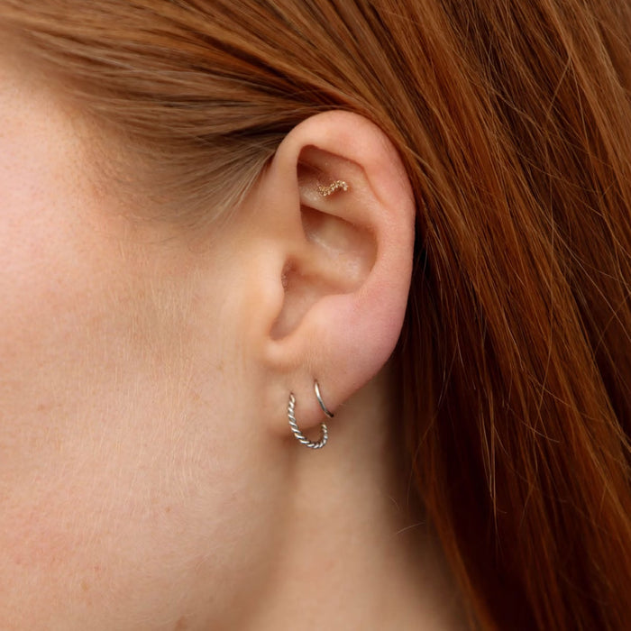 Sofia Twirl Earring, Silver