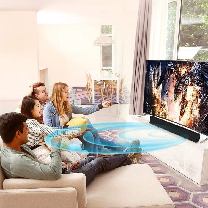 Sound Bars for TV Soundbar Wired & Wireless Bluetooth Sound Bars (30-Inch Speakers/RCA/AUX/Remote Control) Cowinaudio