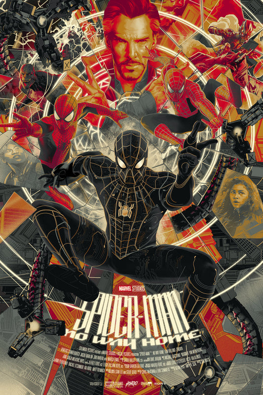 Spider-Man: No Way Home "Black and Gold Suit" Variant Poster