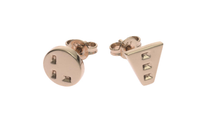Tough Love Earrings (pair), Rose Gold