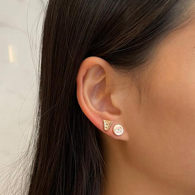 Tough Love Earrings (pair), Rose Gold