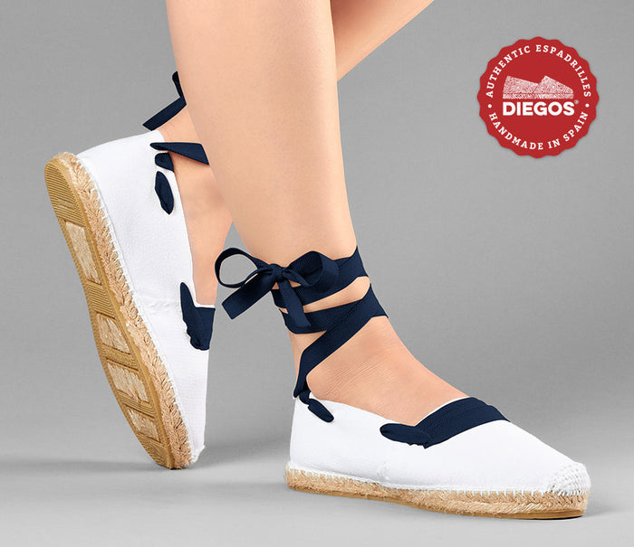 White basque espadrilles