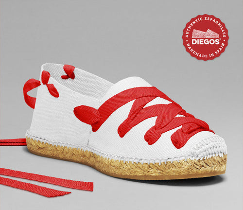 white pamplona espadrilles