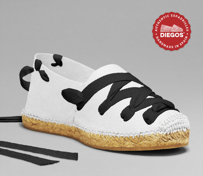 white pamplona espadrilles