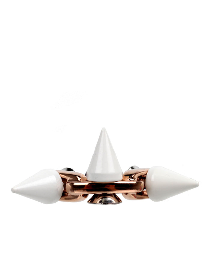White Spike Ring, Rose