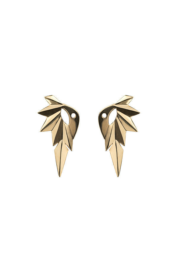 Wing Reverse Earring, Gold